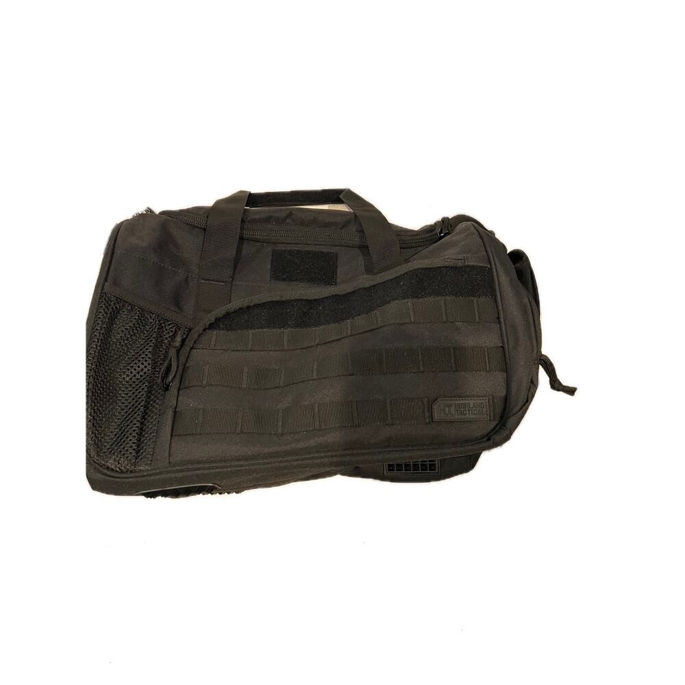 Highland Tactical Canvas Black Duffel 22"x12"x10"